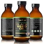 Organic Black Seed Oil - Cold Pressed, 100% Pure Nigella Sativa Oil for Immune Support & Wellness - Natural Antioxidant & Anti-Inflammatory - Herbal Supplement for Hair, Skin, and Digestive Health