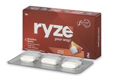 RYZE Fruit Blast Nicotine Gum 2 gm | Pocket-Friendly Pack of 30 (90 gums) | Freedom from Smoking & Tobacco | Easy on Throat | WHO & FDA Approved | Sugar Free | Teeth Whitening