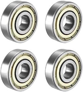 CRLLDPM Cuscinetti a Sfera in Metallo,4 Pezzi Cuscinetti a sfera 608ZZ ABEC 7,Miniature Groove Cuscinetti a sfere,per skateboard,Doppia Schermati,per Pattini in Linea a rulli da Skateboard,8x22x7