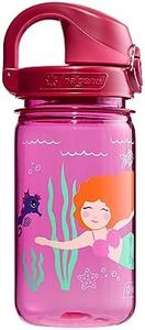 Nalgene Sustain Tritan - Botella de agua para niños sobre la marcha sin BPA hecha con material derivado del 50% de residuos de plástico, a prueba de fugas, duradera, sin BPA, apta para mosquetón,
