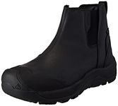 KEEN Men’s Revel 4 Mid Height Chelsea Boot, Black/Black, 13 D (Medium) US