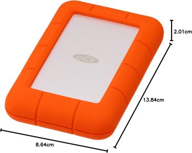 LaCie Rugged Mini 5TB Portable External Hard Drive – Shock Resistant