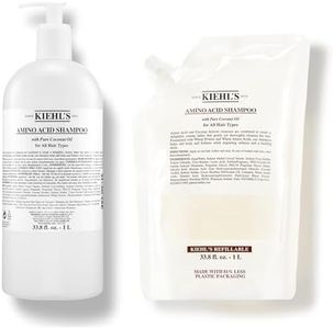 Kiehl's Amino Acid Shampoo Duo, with Amino Acids and Coconut Oil to Clarify and Cleanse, Helps Strengthen Hair, Prevent Breakage, Without Compromising Hydration, Jumbo Value Bundle
