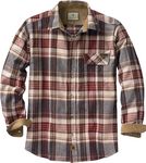 Legendary Whitetails Men's Standard Buck Camp Flannel Shirt, Cedarwood Plaid, Medium