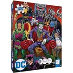 DC Villains Forever Evil 1000 Piece Jigsaw Puzzle | Celebrating WB 100 | Officially Licensed DC Comics Universe Merchandise | Collectible Puzzle Featuring Joker, Harley Quinn, Lux Luthor, and Others