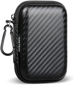 Hard Earbud Case, RISETECH Earphone Carrying Case Cover Portable Organizing Protection Storage Holder EVA Headphone Small Pouch for EarPods, Airpods, Powerbeats 3, Beats Flex, Bose Wireless Earbuds