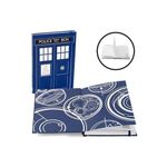 Doctor Who TARDIS Standard Notebook - Large 6-Inch x 8.5-Inch Hardcover Journal/Diary - Includes 80 White, Lined Paper Pages & Durable Elastic Band Closure - Great For Use At Home, School, Work