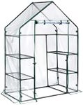 ShelterLogic 4' 8" x 29" x 6' 5" GrowIT Small Walk-in Greenhouse with 4 Wire Shelves for Outdoors, Easy-Access & Durable