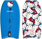 Hello Kitty 36in Bodyboard by Wavestorm | Graphic top Deck with high Density Slick Bottom | Foam Construction with Accessories | Includes Basic Leash