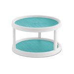 Copco 5234758 Non-Skid 2 Tier Turntable, 12-Inch, Aqua