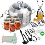 Vigamimn Canning Pot-Canning supplies starter kit, Stainless Steel Canning Tool Kit, Water bath canner with rack for canning