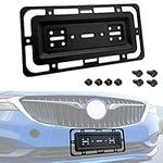 Universal Front/Back License Plate Tag Holder Mounting Mount, Bumper Bracket,License Plate Bumper Bracket for All Type AUTO CAR Truck Van SUV Trailer CAR New (4 Screws 4 Bolts- Included)