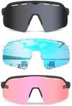 INMKALI 3 Pack Cycling Glasses, Bas
