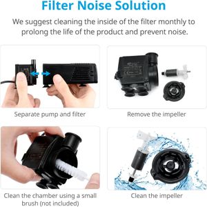 NICREW Aquarium Filter for 20-40L Tanks – Quiet Water Filtration