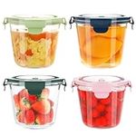 4-Cup/24 Ounce Glass Food Storage C