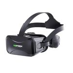 BLACKPOOL 3D VR Headset with Built in Adjustable Headphones Virtual Reality Glasses with Adjustable Lenses | Compatible with Android, iOS, Windows | Suitable for 4.0-6.5 inch Mobiles for Gaming