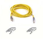 Belkin Cat5e Moulded UTP Crossover Cable (Yellow Cable with Grey Boot) 15m