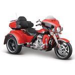 Maisto M32337 Die-Cast Harley Davidson CVO TriGlide Motorcycle (2021) Vehicle, Black, One Size