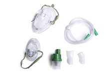 ArmoLine Nebuliser Replacement Set 2X Nebuliser Face Mask (1x Adult and 1x Child), Air Tube, Chamber Mouthpiece