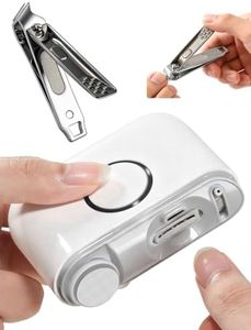 Electric Nail Clipper, 3-in-1 Nail Trimmer Electric w/Dual Blades