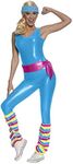 Rubie's Women's Barbie: Exercise Costume, Multicolor, Small