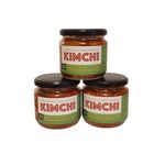 Kimchi with Everything- Mild Flavour with Genuine Korean Recipe | Ideal for Enhancing Every Meal and Snack | Versatile Kimchi Perfect for Any Dish | Authentic UK Made Kimchi (Pack of 3 Jars 320g Each)