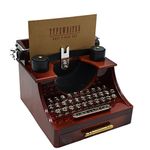 MAYMII Vintage Typewriter Music Box for Decoration (4.3x6x5.5-inches).