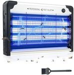 Evolpor 30W Electronic Fly Killer, Fly Zapper Mosquito Zapper with 3 UVA Tubes, Electric Insect Killer Fly Killer Electric, Easy to Clean, for Home, Kitchen, Yard (Black)