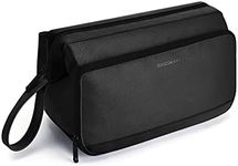 BAGSMART Toiletry Bag for Men, Wide Opening Travel Toiletry Bag for Men, Dopp Kit Water Resistant Shaving Hygiene Bag for Bathroom Shower, Travel Size Toiletries, Travel Essentials, Black