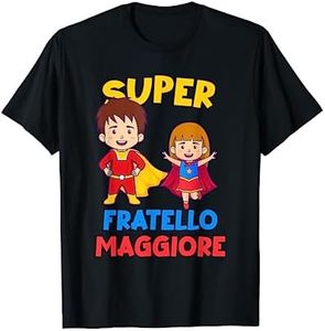 Super Fratello Maggiore Sorella Fratelli Famiglia Relazione Maglietta