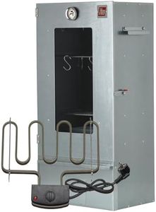 ITA Ahumador electrico 7000 81x28x40 cm con Ventana - Ahumadero Profesional con Termómetro - Metal Galvanizado, Anticorrosivo, Duradero - Fumador para Carne, Pescado, Salchichas