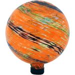 Sunnydaze Sunset Sky Glass Outdoor Gazing Ball Globe, 10- ''