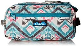 KAVU Grizzly Kit Accessory Bag Padded Lightweight Travel Case, Island Ikat, One size