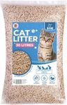 Fur & Bone 1 x 30L Cat Litter - Ultra Absorbent Biodegradable Wooden Pellets, Natural Scent, Odour Control, Soft Bedding for Comfort, Made from Virgin Wood - Scandinavian Timber Aroma