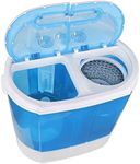 ZenStyle Portable Washer Compact Twin Tub 9.9 LB Mini Top Load Washing Machine Washer/Spinner w/ 6.57 FT Inlet Hose