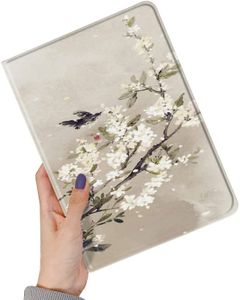 Case for iPad 10.2-Inch 9th/8th/7th Generation (2021/2020/2019) & iPad Air 10.5" 2019/ iPad Pro 10.5 - Flower Pattern Cute Slim Leather Folio Stand Cover with Pencil Holder, Auto Wake/Sleep(iPad9/8/7/Air3/Pro10.5, Color L)