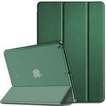 EasyAcc Case Compatible with iPad 9.7 2018 / iPad 6 Generation/iPad 2017 / iPad 5 Generation, samrt case Ultra Thin Translucent Matt Back Cover with Tri-fold Stand Auto Wake Up/Sleep Function(green)