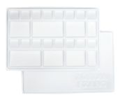 Jack Richeson Zoltan Szabo Covered Palette, White, Modern, 8.5 x 12.5 inches, Task Tray