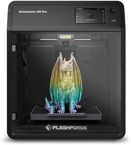 FLASHFORGE Adventurer 5M Pro 3D Pinter, 600mm/s High-Speed with 1 Click Fully Auto Printing Systerm, Quick Detachable 280°C Direct Extruder, Auxiliary Chamber Cooling, Remote Control, 220x220x220mm