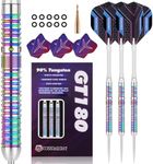 WIN.MAX Darts Metal Tip Set - 90% Tungsten Steel/Soft Tip Darts Set Professional 18 Grams Soft Darts 20/22/24/28 Grams Pro Dart Set with Extra 3 Flights