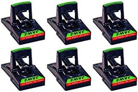 (Pack of 6) JT Eaton 410 Jawz Large Plastic Rat Trap with High Tension Spring for Solid or Liquid Bait