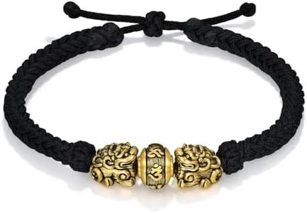 CHOW SANG SANG 999 24K Gold Noir Om Mani Padme Hum Mantra Bracelet for Women and Men 24CM 94393B