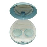 Color Style Egg Shape Travel Contact Lens Case Box with Mirror (Random Color) (1 pc only)