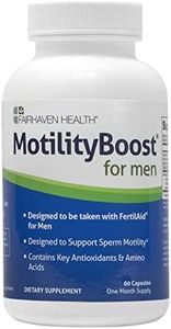 Fairhaven Health MotilityBoost for Men | Prenatal Male Fertility Supplement for Motility Strength | Pre-conception for Him includes L-Carnitine, Vitamin B12, B6, CoQ10 and Quercetin | 60 Capsules