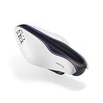 Fizik Transiro Mistica Triathlon Saddle, Carbon Reinforced Shell with Carbon Braided Rails, Lightweight 215g, Size Large 240x141mm, Black