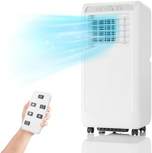 Garvee 8000 Btu Portable Air Conditioners, 3-in-1 Portable AC with 24H Timer & Remote Control, Dehumidifier, and Fan Mode, White