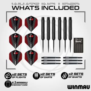 WINMAU Blade 6 Dartboard Bundle – Professional Dartboard Set