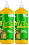 Everbuild 502 All Purpose Weatherproof Wood Adhesive – Suitable for typical Wood Bonding Applications – 1 Litre (Pack of 2)