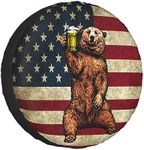 Happy Camper Bear Rv Spare Tire Cov