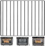 GWY Air Fryer Wire Rack for Ninja Foodi 10 in 1 DT201 DT251 Digital Convection Toaster Oven, 14.4''*11.4'' Stainless Steel Air Fryer Replacement Parts Accessories Roasting Steamer Grill Racks Tray